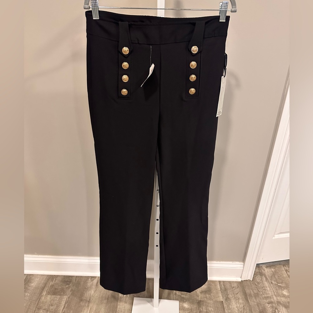 Rachel Zoe black stretch flare leg pant